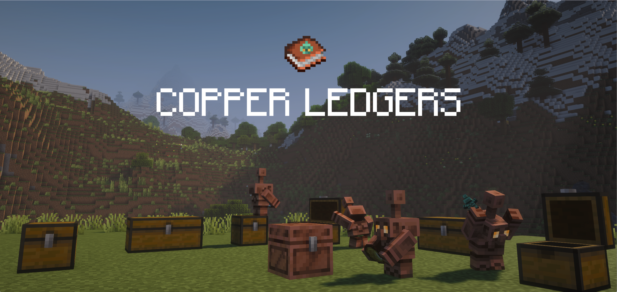 Copper ledger display banner